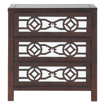 Frakes 3 Drawer Mirrored Accent Chest - Image 0