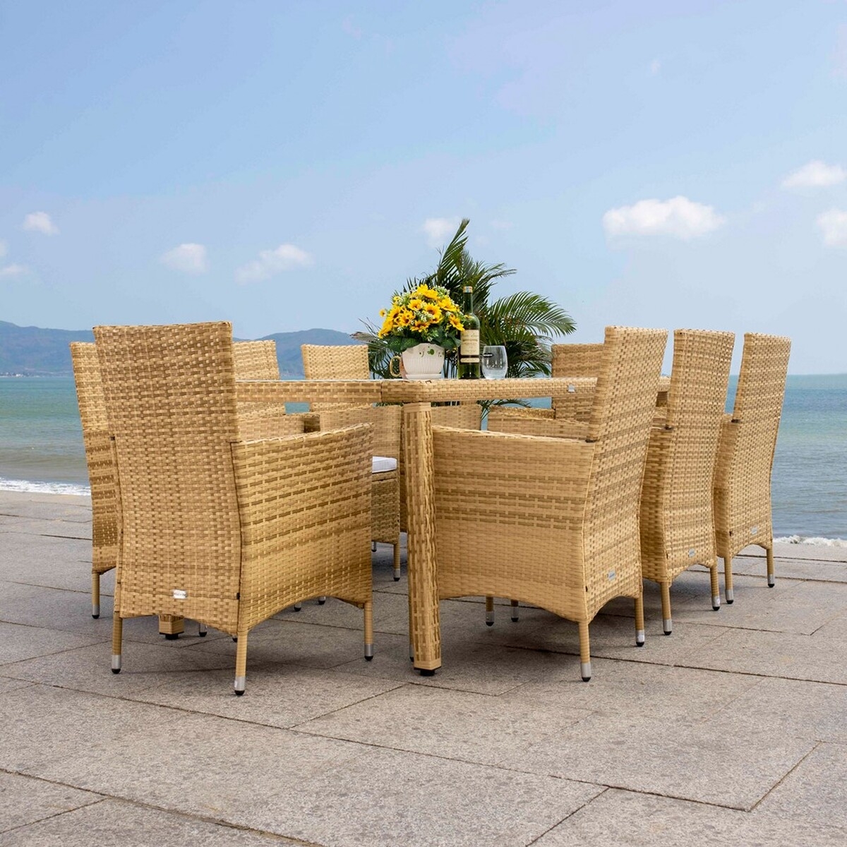 Hailee Dining Set - Natural/White - Safavieh - Image 4