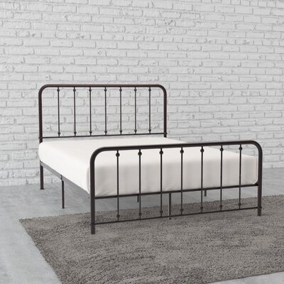 Farmhouse Metal Bed Frame, Under Bed Storage, Queen Size - Image 0