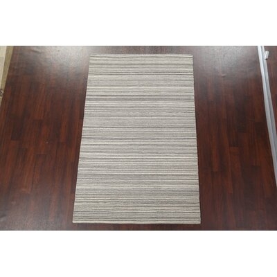 Stripe Gabbeh Oriental Area Rug Hand-Knotted 5X8 in , Rectangle 5'0" x 7'10" - Image 0