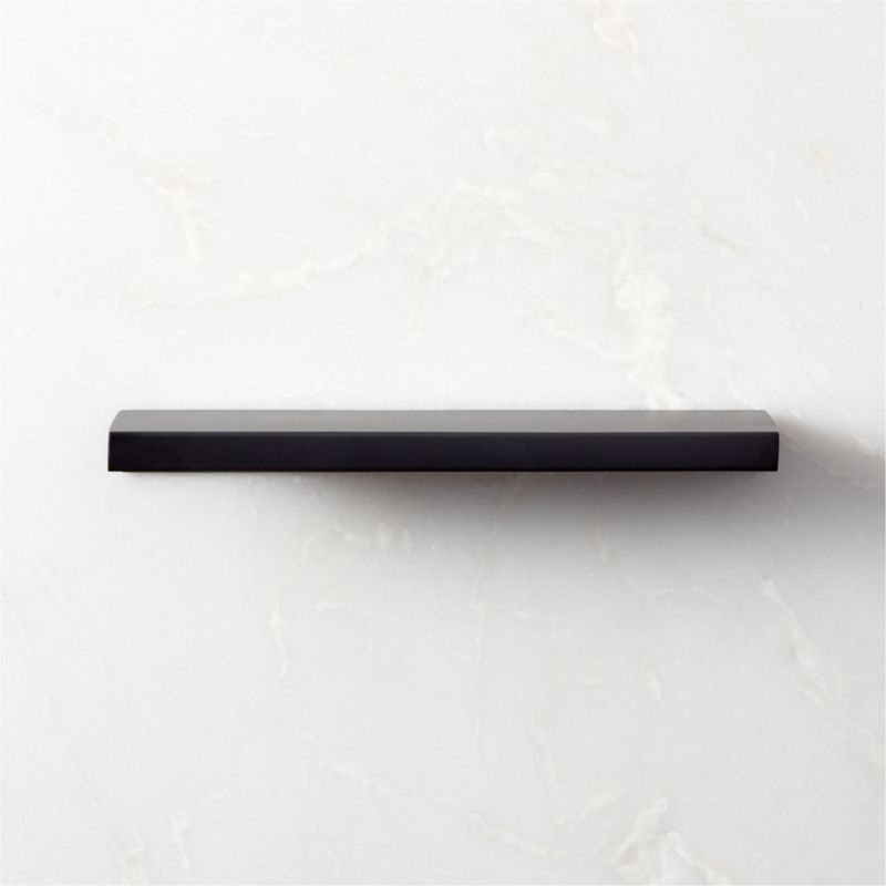 7" Damon Edge Black Drawer Pull - Image 1