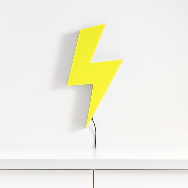 LED Lightning Bolt Wall Light - Image 0