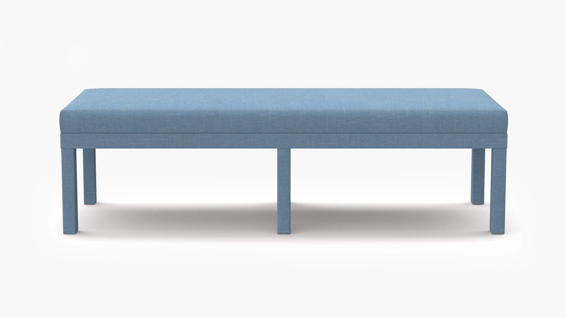 Parsons Bench, French Blue Everyday Linen - Image 0