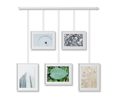 Hanging White Gallery Frames, Set of 5 - Image 3