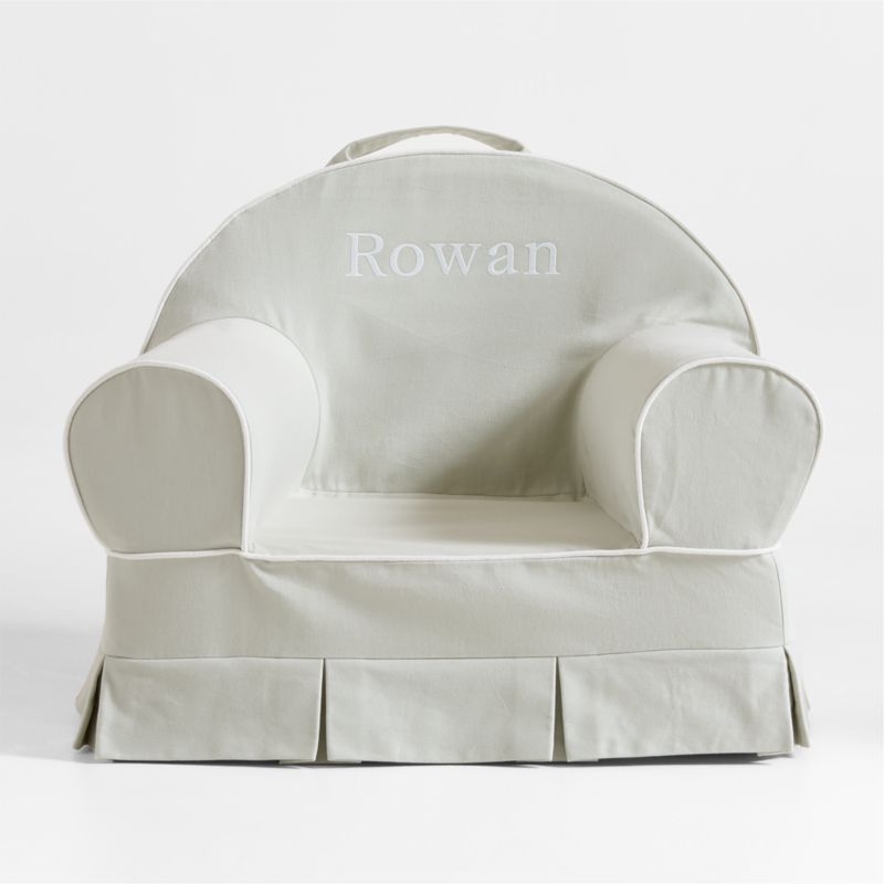 Whittle Beach Glass Green Small Kids Lounge Nod Chair Cover by Jake Arnold - Image 1