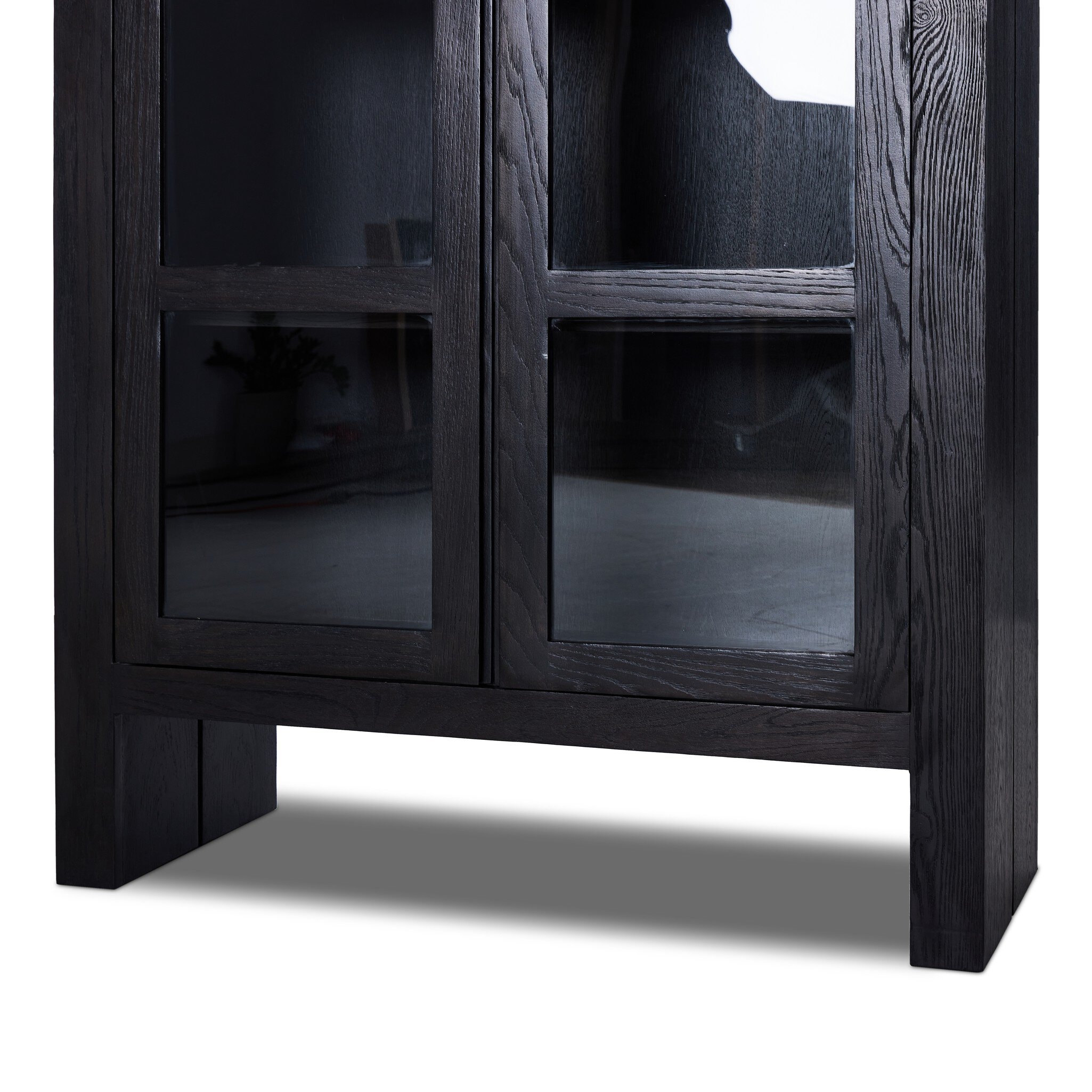 Warby Cabinet - Worn Black Veneer - Image 6