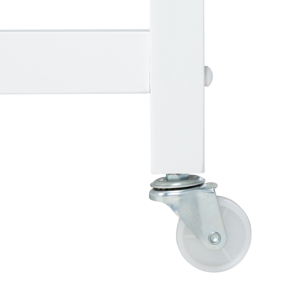 Cohyn 2 Drawer 3 Shelf Kitchen Cart - Natural / White - Safavieh - Image 4