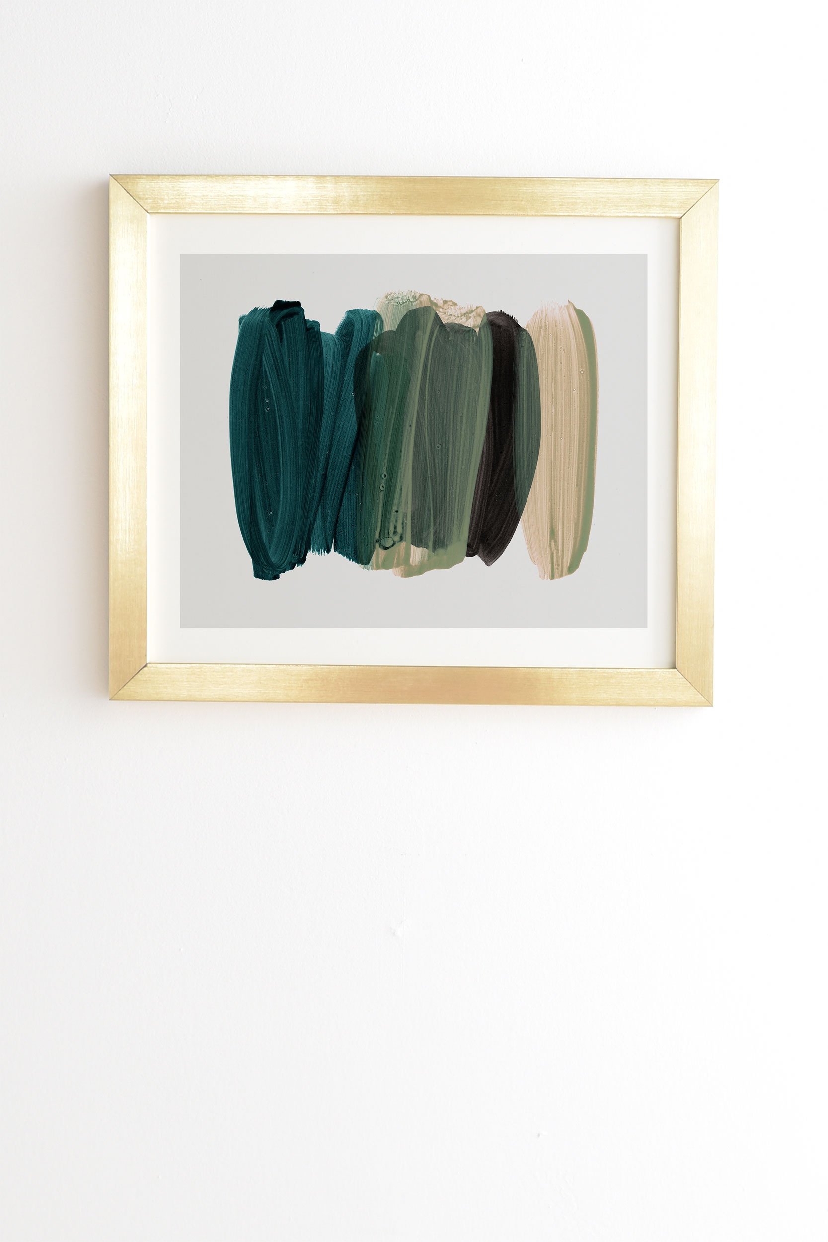 Minimalism 81 by Iris Lehnhardt - Framed Wall Art Basic Gold 30" x 30" - Image 1