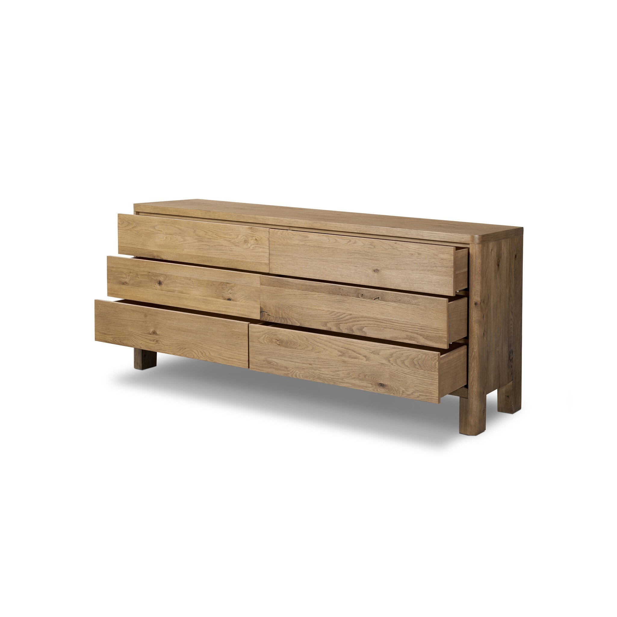 Noeline 6-Drawer Dresser - Worn Oak Veneer - Image 7