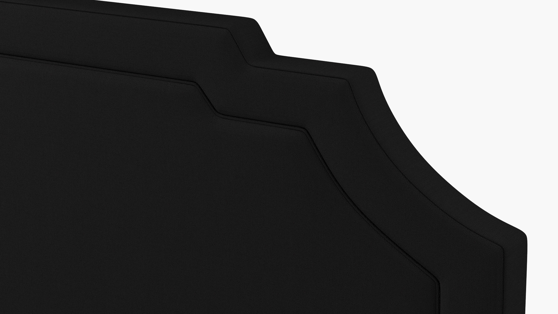 Art Deco Headboard, Raven Everyday Linen, Queen - Image 2