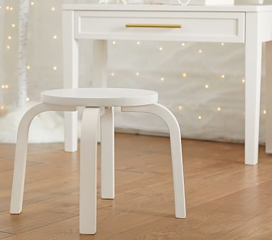 Madeline Stool, Simply White - Image 3