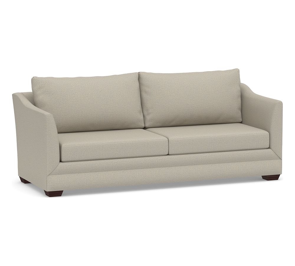 Celeste Upholstered Grand Sofa, Polyester Wrapped Cushions, Performance Boucle Fog - Image 0