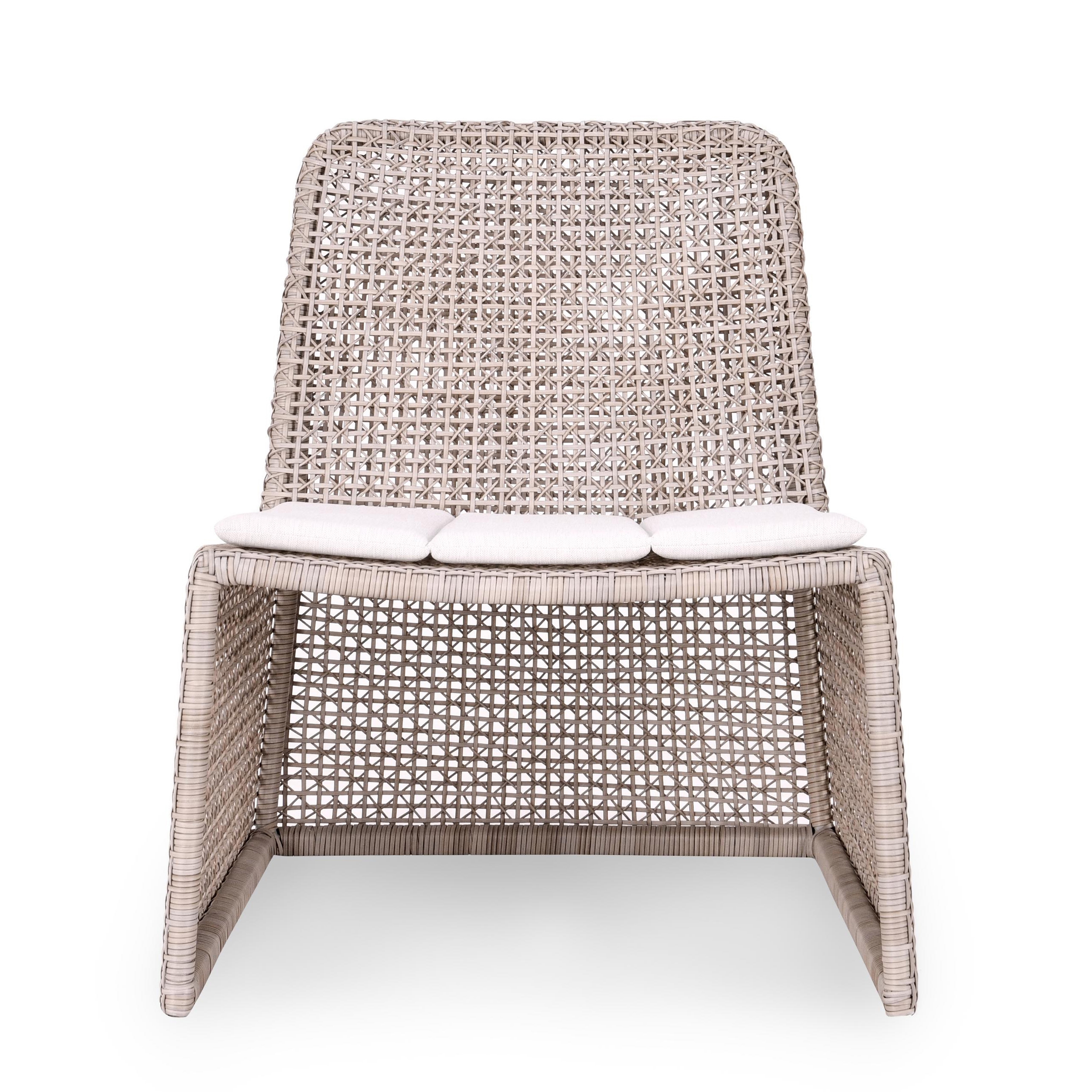 Michelle Outdoor Accent Chair Linen - Image 1
