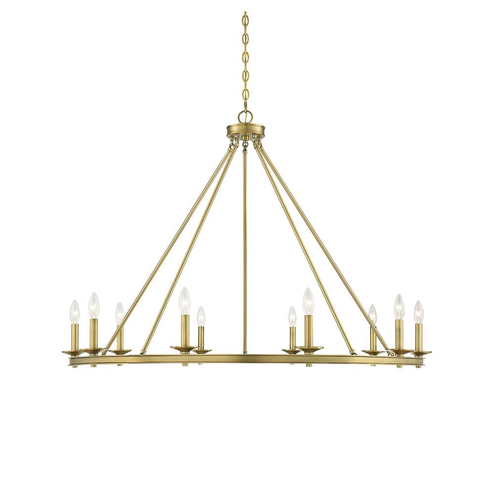 Filament Design 10-Light Warm Brass Chandelier - Image 0