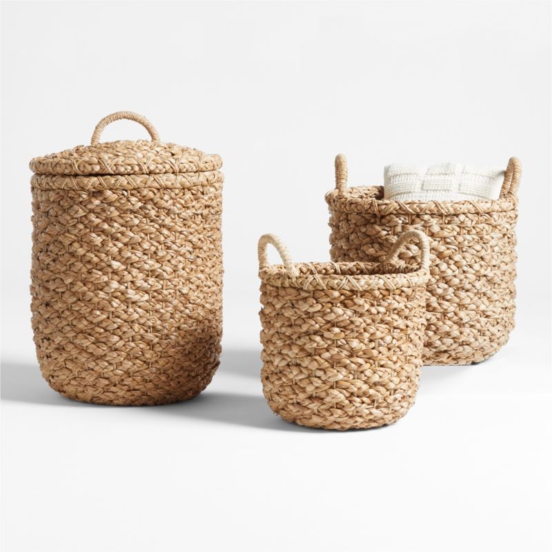Emlyn Small Woven Blanket Basket - Image 8