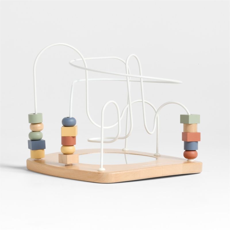 Modern Toddler Wooden Bead Maze Toy - Image 1