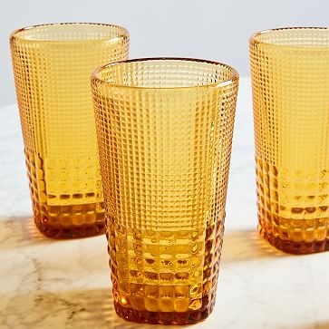 Malcolm Drinking Glass, Tall, Amber, 11.5 oz, Set of 6 - Image 3