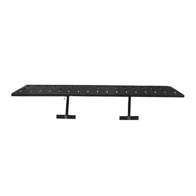 Black Aluminum Deck Rail Table, With Attachment Hardware - Image 0