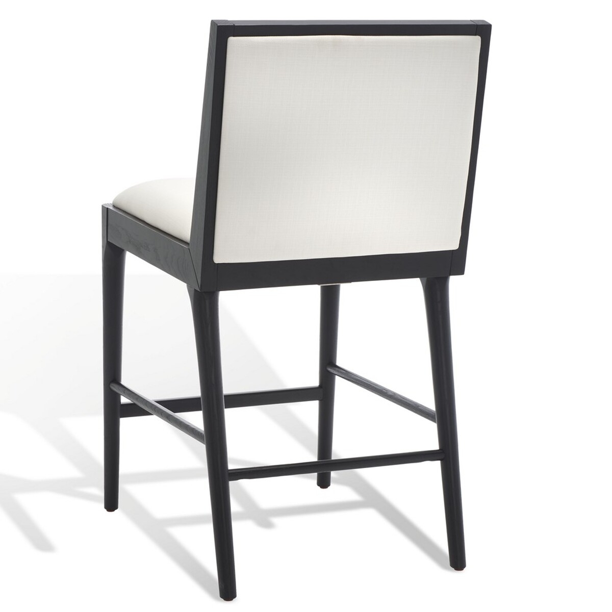 Laycee Linen And Wood Counter Stool - Black/White - Image 6