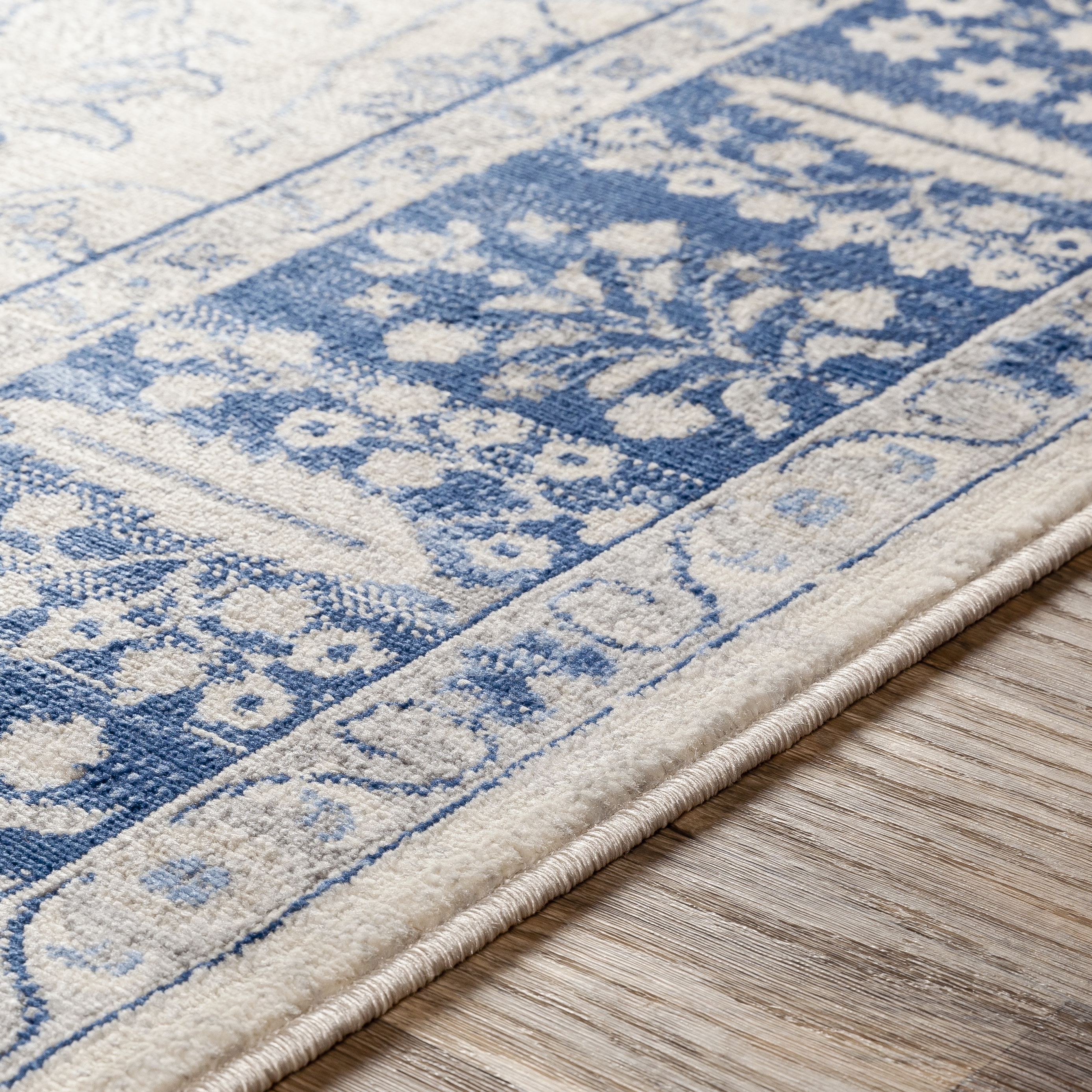 Monaco Blue Indoor 2' x 3' Machine Woven Rug - Image 3