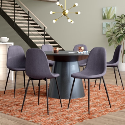 Mickelson Upholstered Metal Side Chair - Image 0