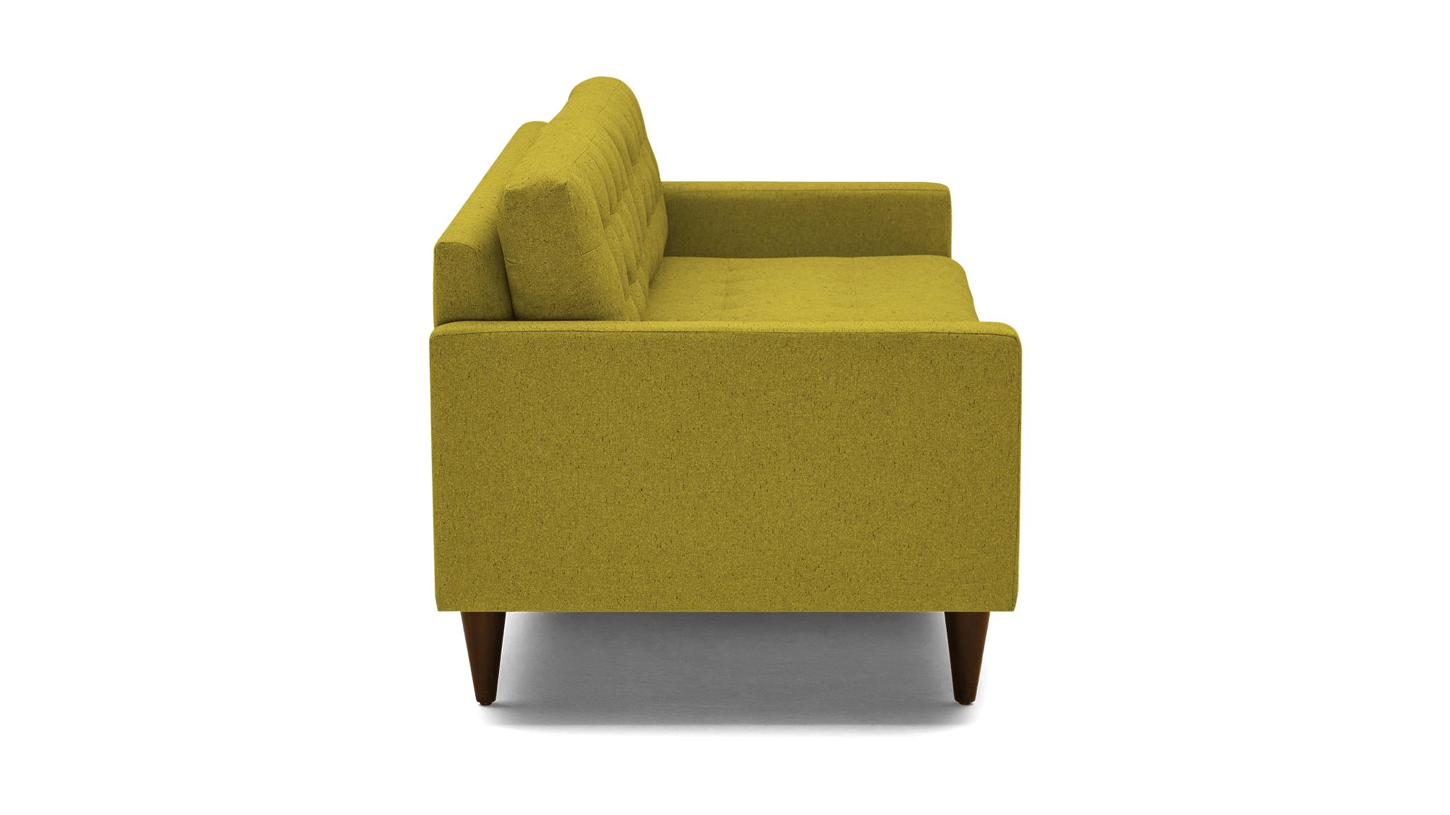Yellow Eliot Mid Century Modern Sofa - Bloke Goldenrod - Mocha - Image 2