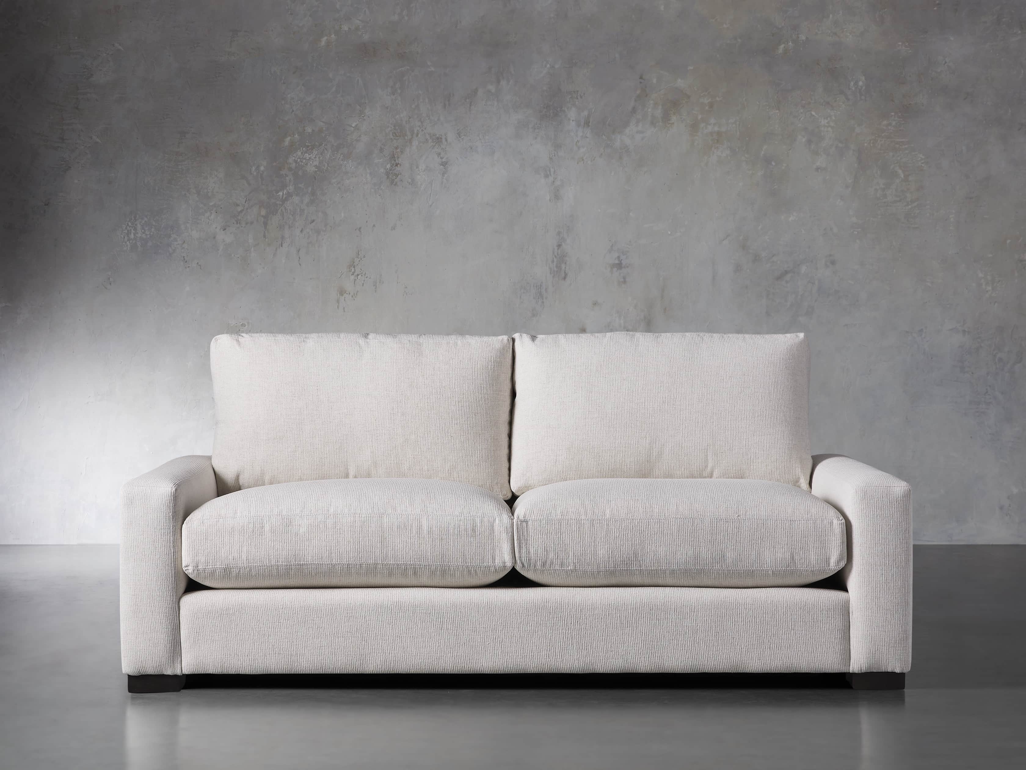 Remington Two Over Sofa in Upholstered White  Nomad Snow/84" Standard 40" - Image 0