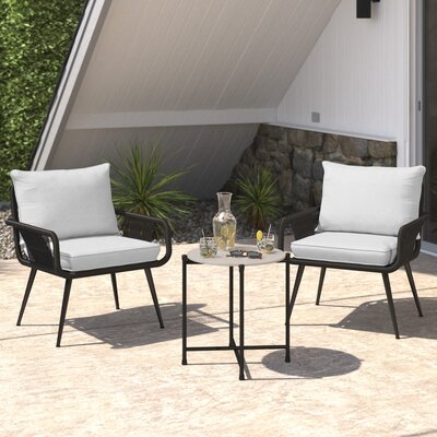 Almaraz 3 Piece Seating Group with Cushions - Image 0