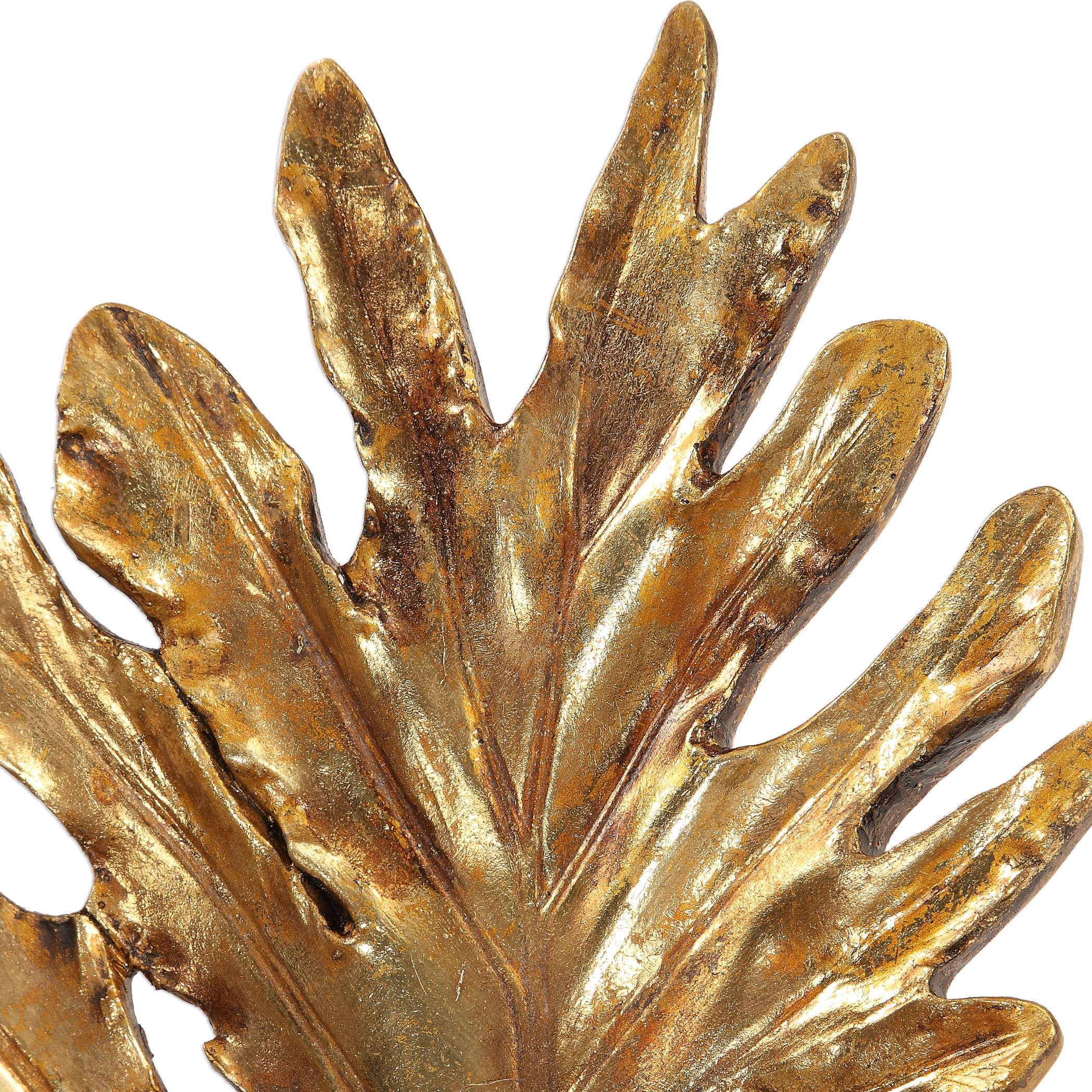 Oak Leaf Metallic Gold Bowl - Image 2