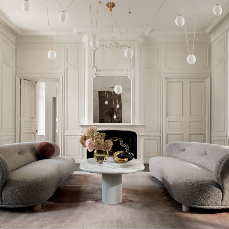 Leonne 90" Grey Boucle Sofa by goop - Image 2