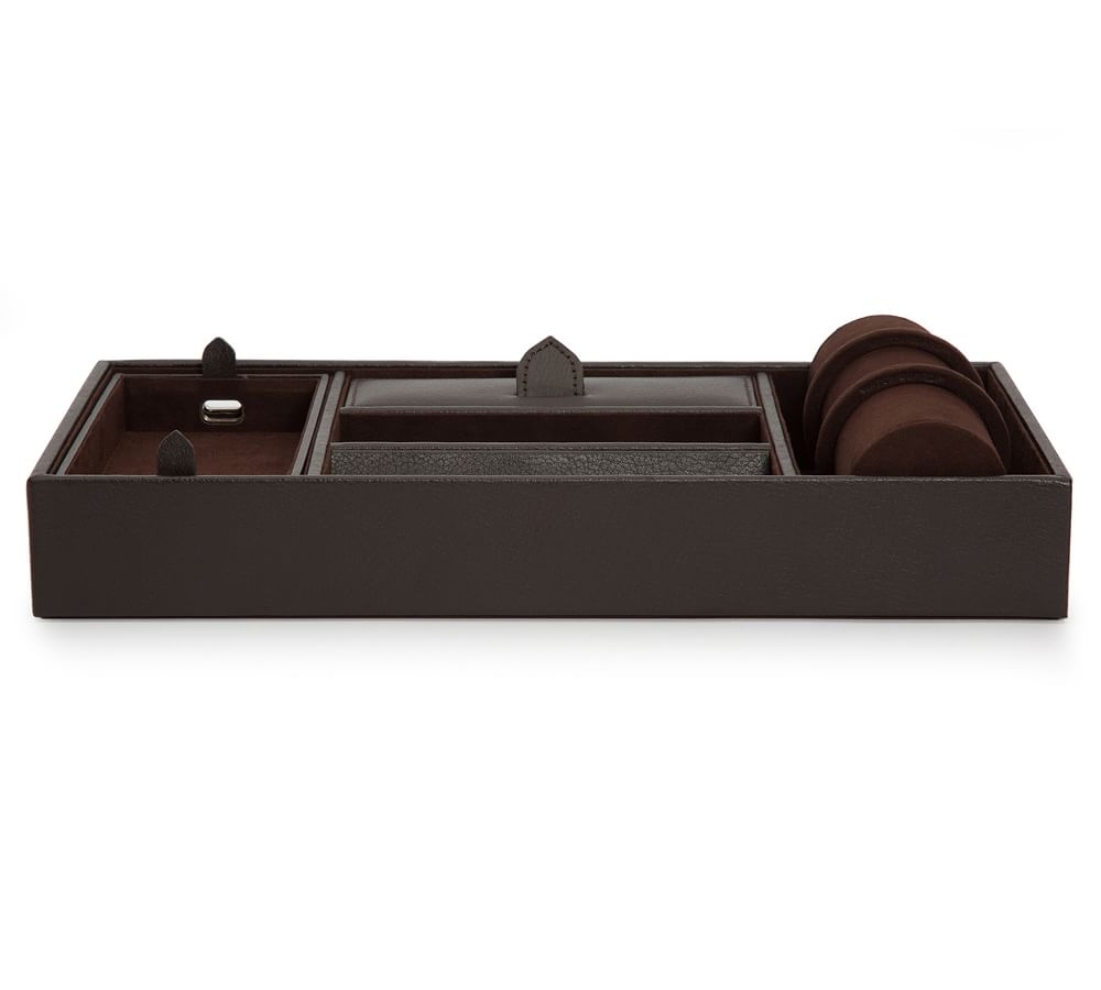 Colton Valet Tray With Watch Cuff, Brown - Image 0