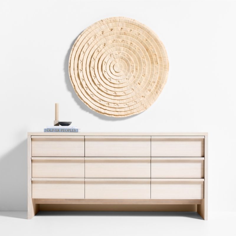 "Calendario Azteca Tapestry" by Caralarga 40" Woven Wall Art - Image 1