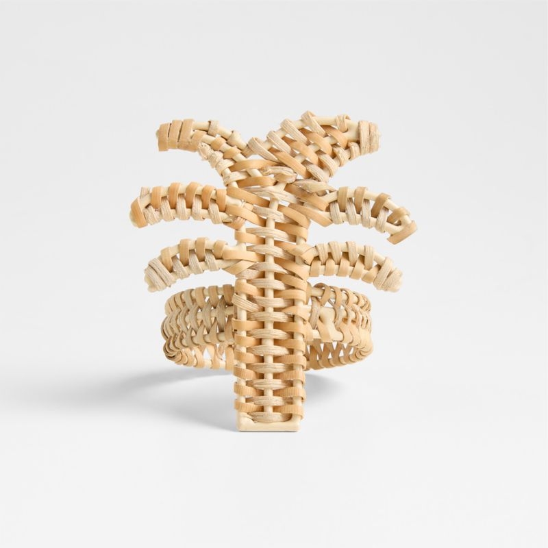 Wicker Palm Tree Napkin Ring - Image 3