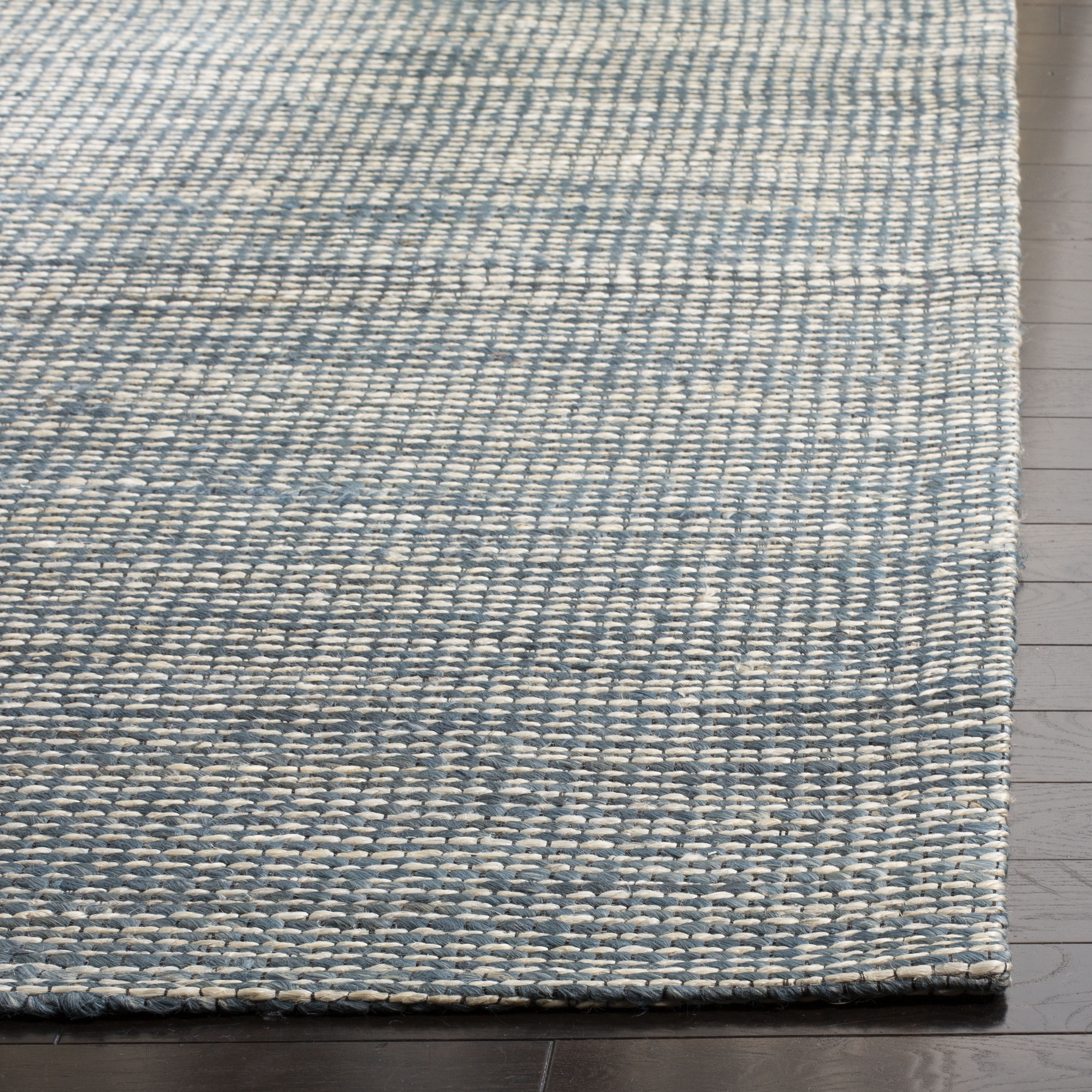 Arlo Home Hand Loomed Area Rug, MRB303M, Blue/Ivory,  5' X 8' - Image 2
