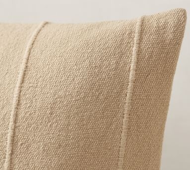 Mudcloth Flax Lumbar Pillow Cover, 16 x 26" ,Neutral - Image 2