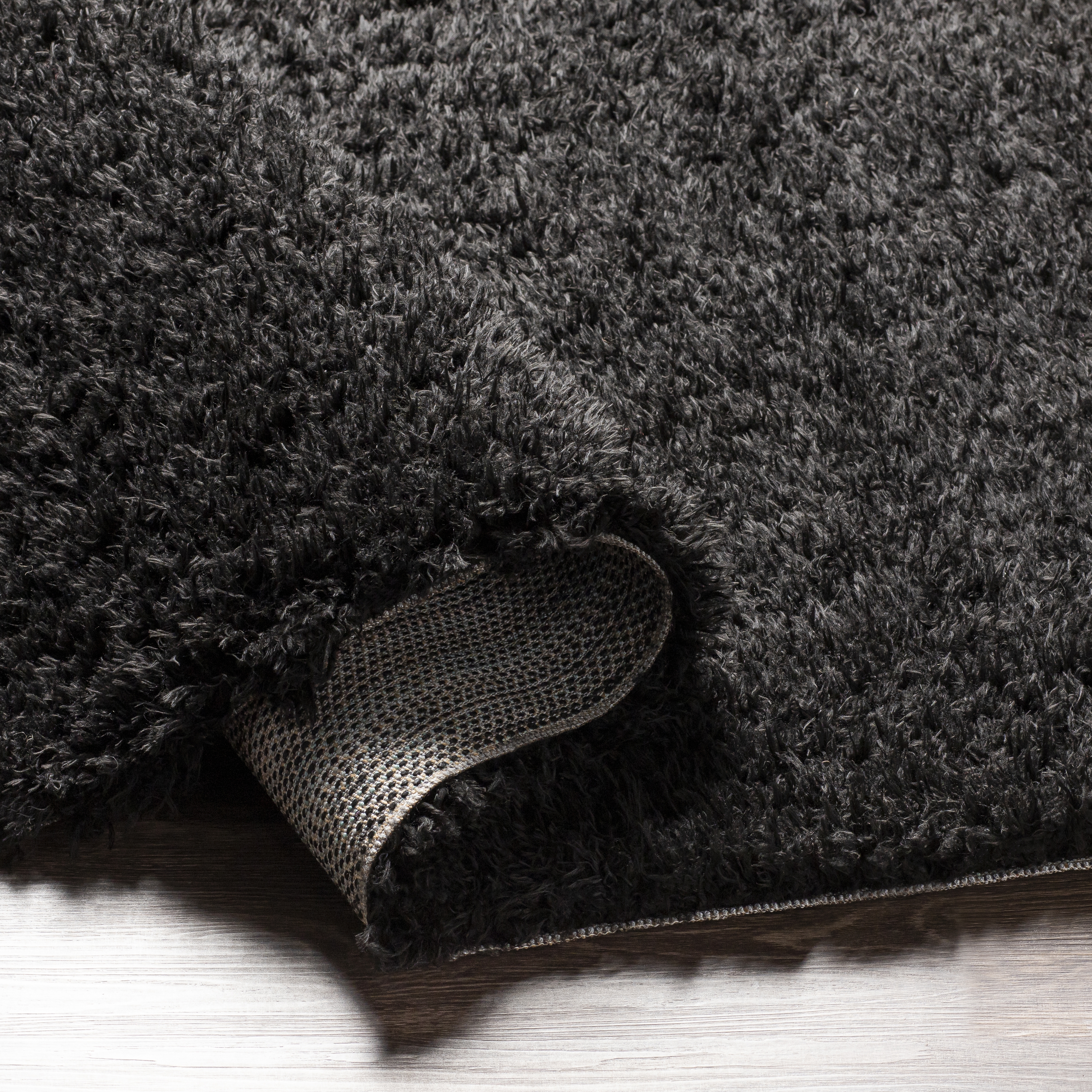 Angora Black Indoor 2'2" x 3'9" Machine Woven Rug - Image 4