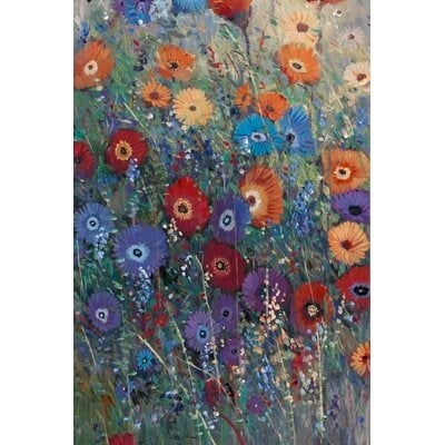 Flower Patch I Print On Canvas - Image 0