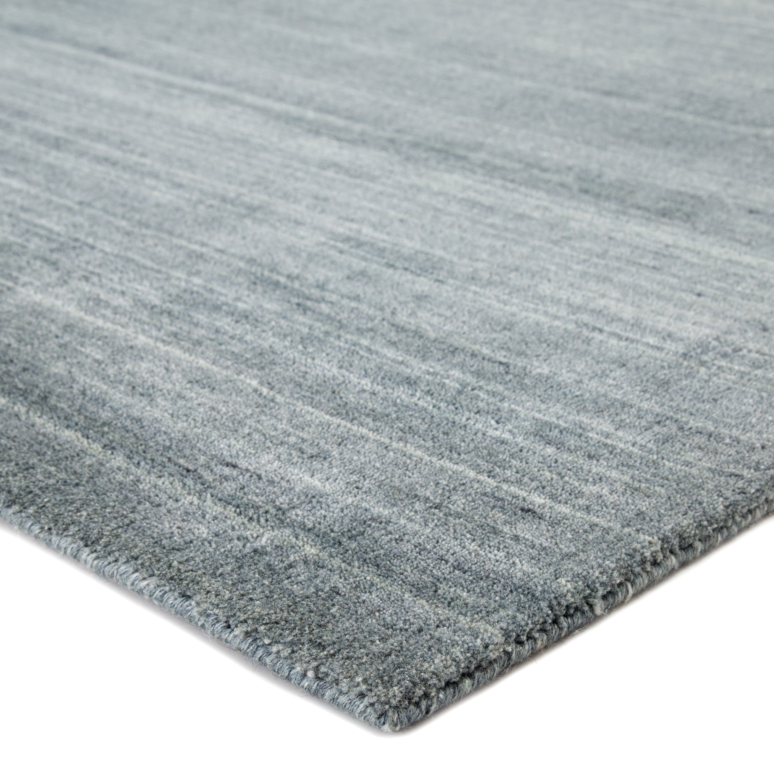 Bellweather Handmade Solid Gray/ Light Blue Area Rug (5'X8') - Image 1