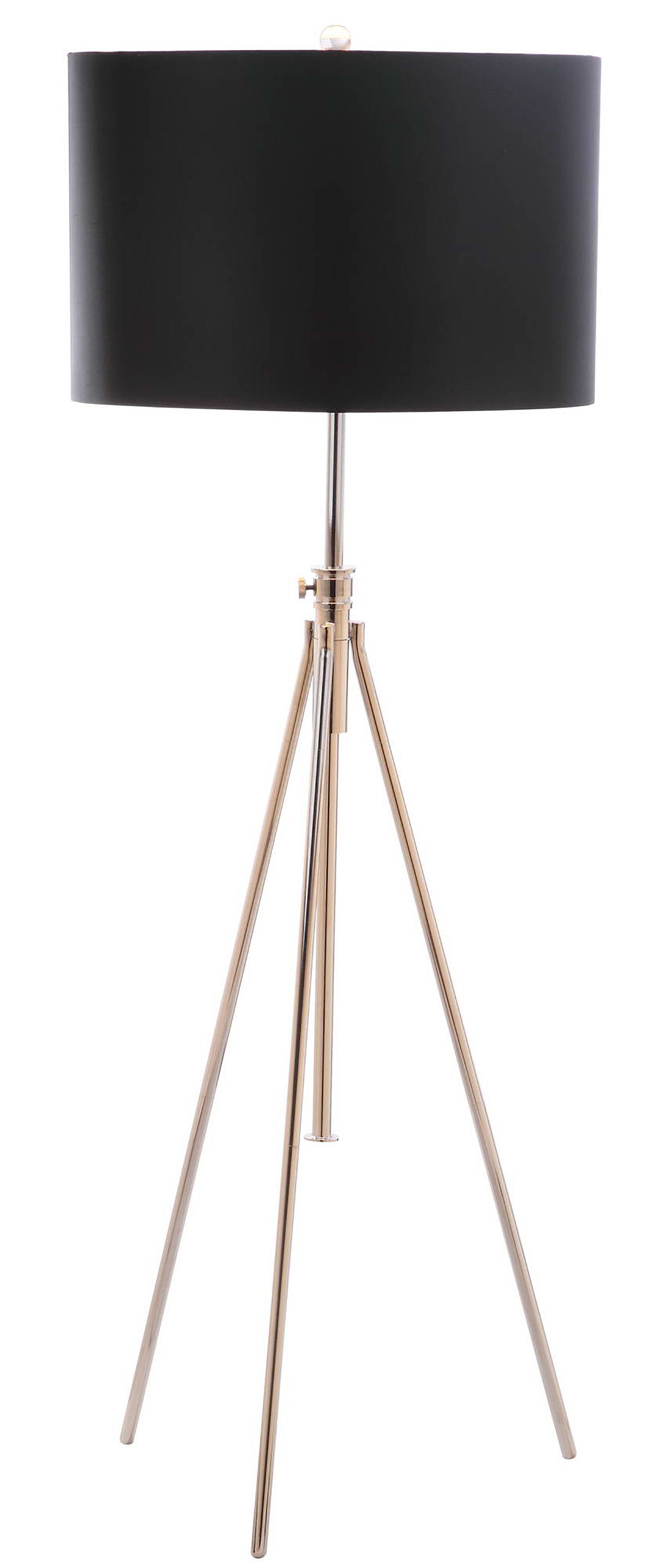 Cipriana Adjustable Floor Lamp - Nickel - Arlo Home - Image 1