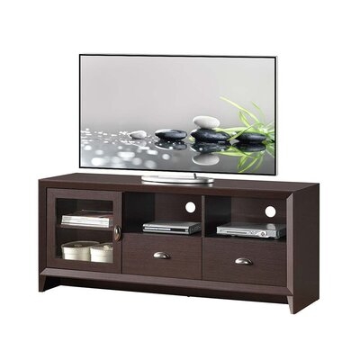 Modern TV Stand With Storage For Tvs Up To 60", Wenge - Image 0