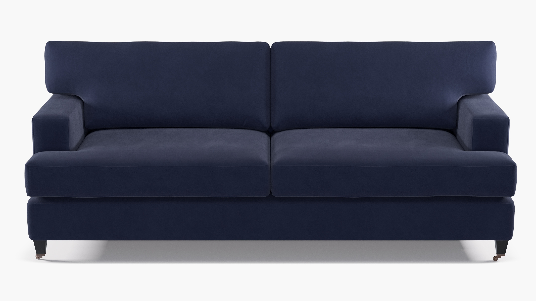Classic Sofa, Navy Classic Velvet, Black - Image 0