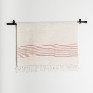 Riviera Handwoven Cotton Hand Towel, Blush - Image 2