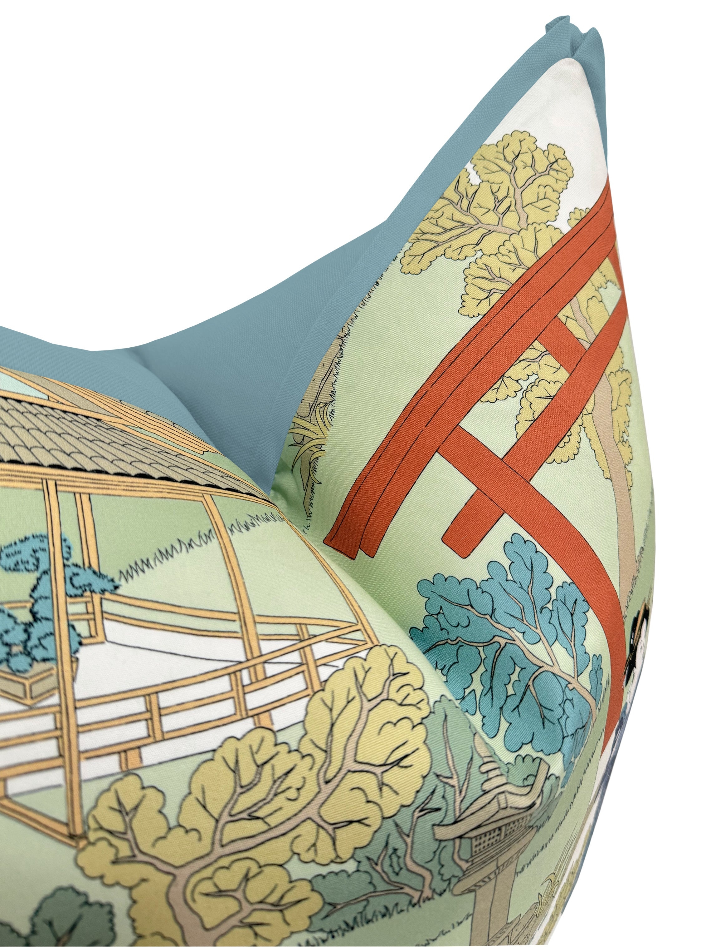 GEISHAS // INDIGO | MANUEL CANOVAS - 20" X 20" / BUTTERFLY FLANGE / Hydrangea Blue - Image 0