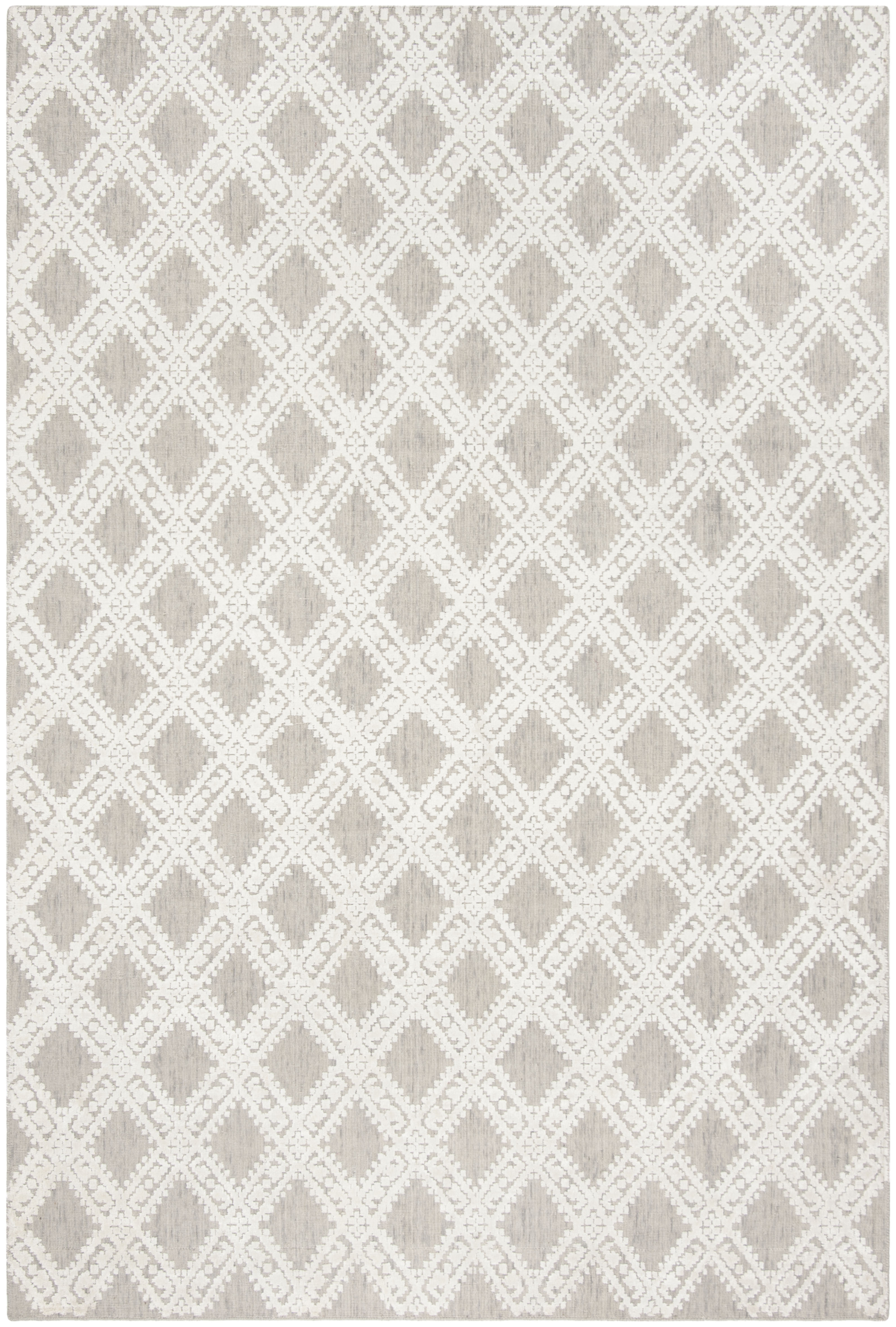 Arlo Home Hand Loomed Area Rug, MIR901A, Silver/Ivory,  6' X 9' - Image 0
