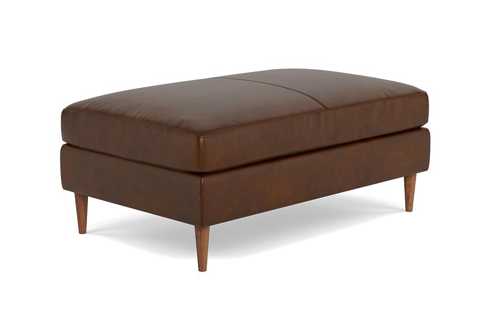 Sloan Leather Ottoman - Image 1