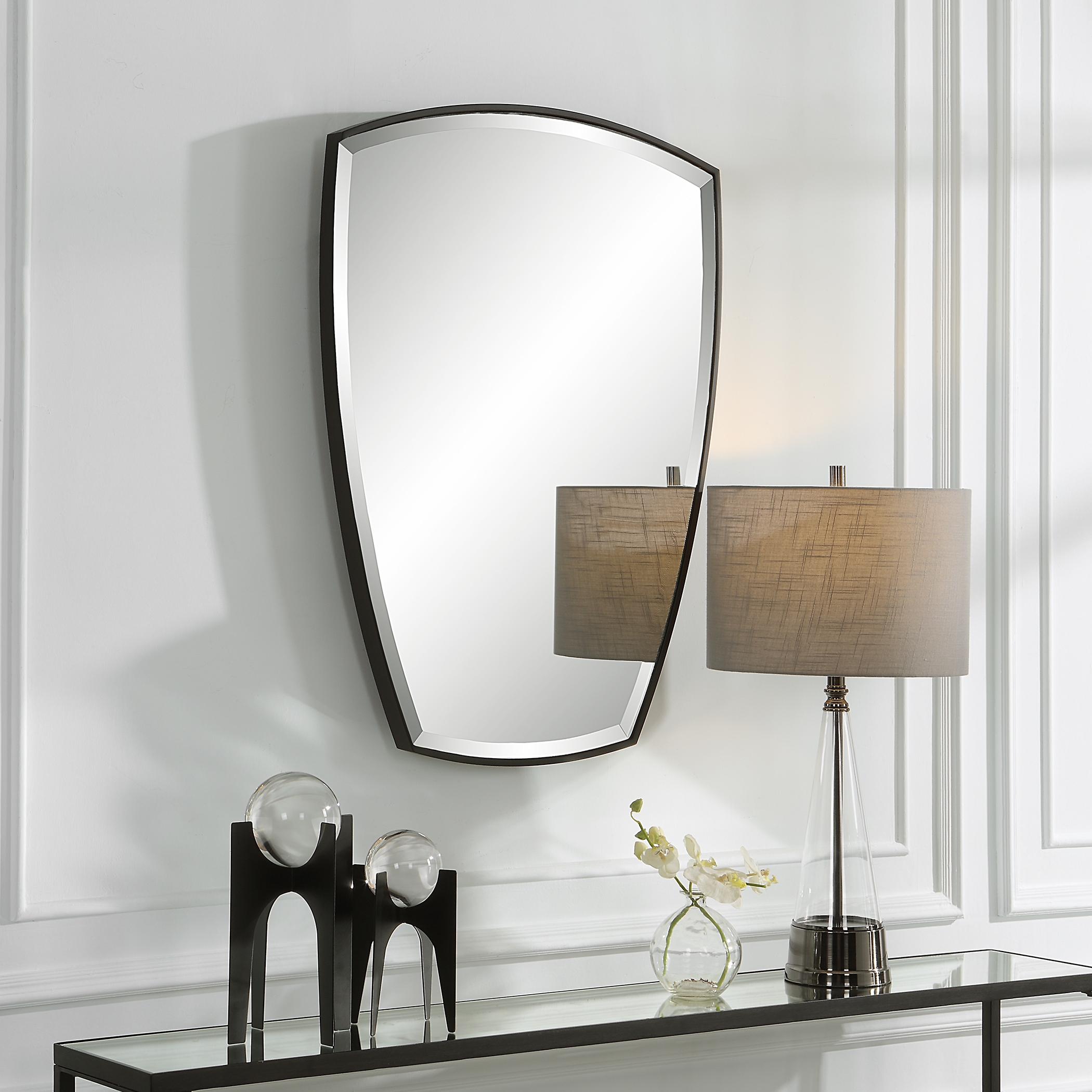 Crest Curved Iron Mirror - Image 2