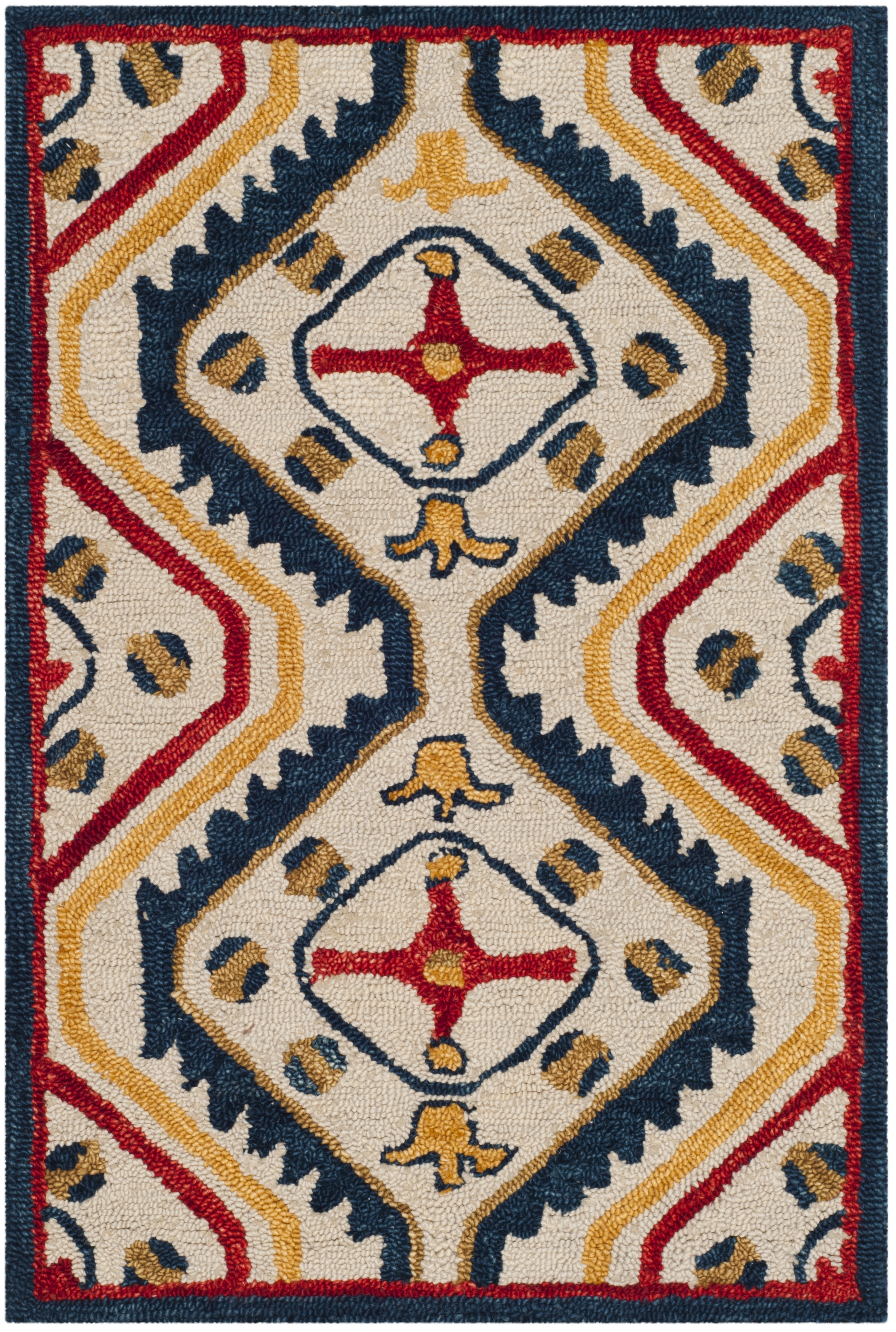 Arlo Home Hand Tufted Area Rug, APN701A, Ivory/Multi,  2' X 3' - Image 0