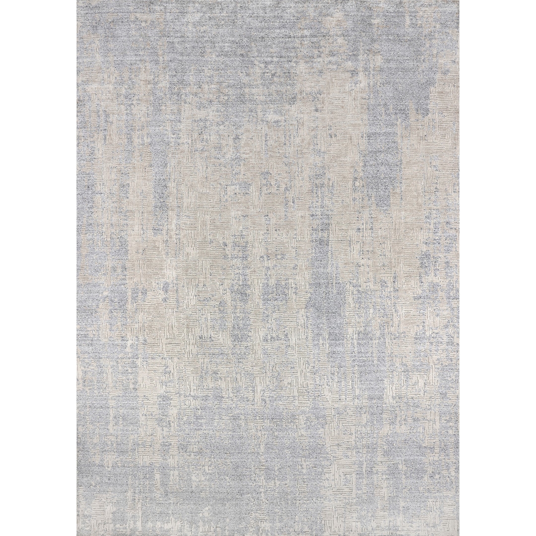 Bokara Rug Co., Inc. High-Quality Hand-Knotted Area Rug in Gray/Ivory - Image 0
