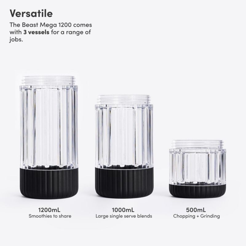 Beast ® Blender Mega 1200 Plus in Carbon Black - Image 2