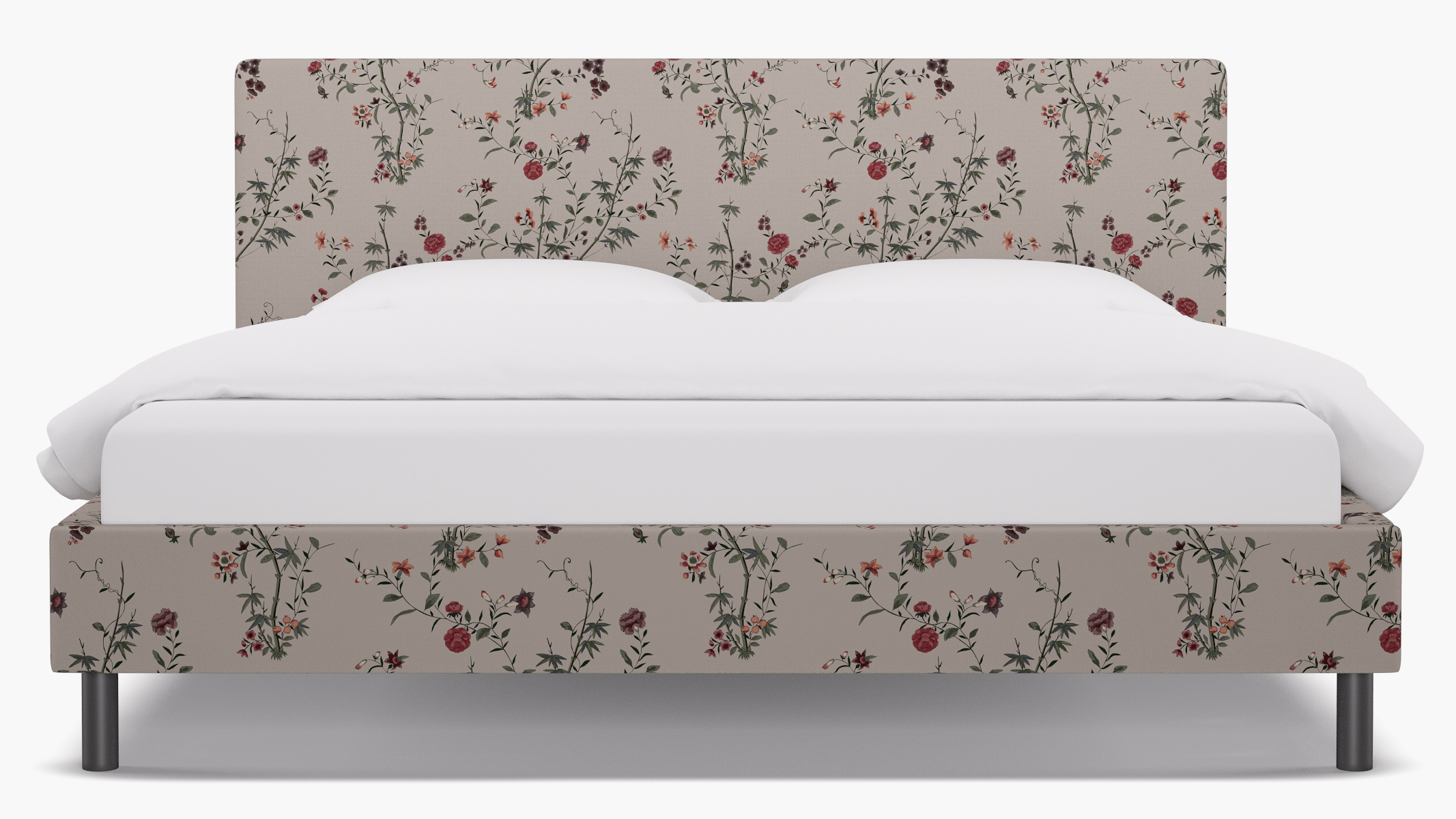 Tailored Platform Bed, Multi Bamboo Garden, King - Image 0